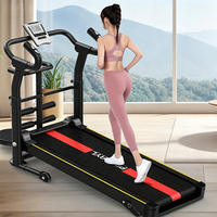 Tapis roulant manuel non motorisé pliable et compact pour la maison, équipement de fitness multifonctionnel d'intérieur