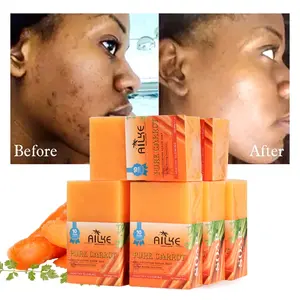 OEM Soaps Care Skin Brightening Lightening Bath Bleaching Body Face Dark Spot Whitening Carrot Soap