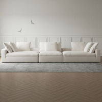 Canapé moderne et luxueux pour le salon avec nuage blanc Nouveau design Canapé-lit modulable avec nuage pour meubles de maison