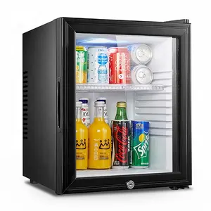 Hotel Bar Fridge CE/CB/ETL/ROHS Approval 32L Compact Silent Hotel Mini Bar Fridge With Glass Door