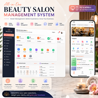 Sistema de Reserva de Cabezas de Horario para Salones de Belleza, SPA, Peluquerías y Salones de Uñas, Compatible con Múltiples Idiomas, Personalización Profunda del Logotipo/Interfaz de la Marca