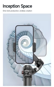 Smartphone tarzı <span class=keywords><strong>3</strong></span> eksen kablosuz cep telefonu için Gimbal sabitleyici M02 Tokqi fabrika el telefon tripodu ile katlanabilir tasarım - Product Image 5