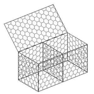 Rete metallica per rete metallica a nido d'ape a parete in gabbione rete metallica tessuta esagonale