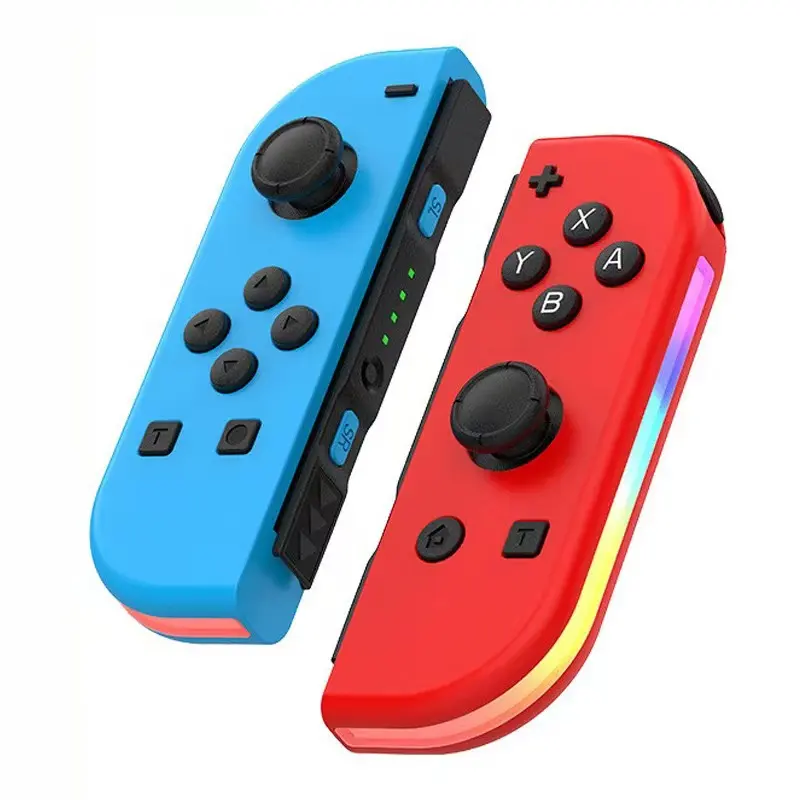 BT 5.2 Joy Controller RGB LED Switch L/R Joypad for NS-Switch Lite Oled Joy Con Gamepads Joystick with Dual Vibration