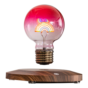 HCNT Floating Art Bulb LED Night <b>Light</b> Magnetic Levitation Desk Lamp Colorful Rainbow Design Glass Home Decor Gift - Product Image 6