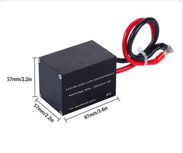Super Capacitor for Car Motor Start 16Vdc 8.3F