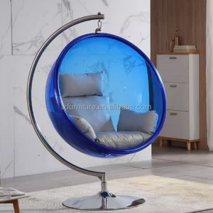 Chaise suspendue de jardin en acier inoxydable et acrylique transparent, style bulle, pour salon - Offre spéciale - Product Image 1