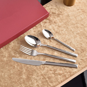 HOT SALE Customized Western Style Luxury 304 Stainless Steel Cutlery Set with High <b>Mirror</b> Polish for Business Gifts - Product Image 3