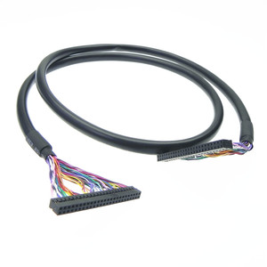 Fabrika OEM 50 Pin <span class=keywords><strong>2</strong></span>.54mm Aralıklı Dupont LVDS Sinyal Kablosu Dijital Ekran Kontrol Paneli için Örgülü Bakır Tel - Product Image 2