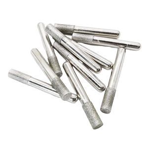 Ensemble professionnel de têtes de meulage de diamant électrolytique en céramique de 3MM pour le meulage de fraises en métal et en pierre - Product Image 6