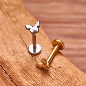 G23 Titanium Koi Vis Vogel Kraakbeen Oorbel Set 16G Kleine Tragus Stud Helix Schelp Plat Rug <span class=keywords><strong>Piercing</strong></span> Dierlijk Lichaam Kinderen Opaal - Product Image 4