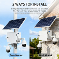 Système de Surveillance de Sécurité : Kit Caméra CCTV Solaire avec Unité d'Alimentation Solaire IA pour un Déploiement Rapide et une Installation de Surveillance Facile