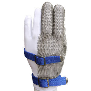 高効果保護 XS S M L XL XXL <span class=keywords><strong>XXXL</strong></span> サイズ 316L ステンレス鋼 チェーンメイル メタル ドイツ製 肉切り用手袋 - Product Image 5