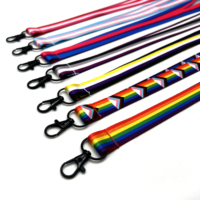 Badge LGBTQ, égalité, gay, lesbienne, bisexuelle, transgenre, porte-clés arc-en-ciel, porte-badge, drapeau de la fierté, cordon