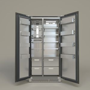 High Quality Built-in Side-by-side Stainless Steel Frost-Free Refrigerator Energy Efficient Grade 1 Household Hotel - Product Image 2