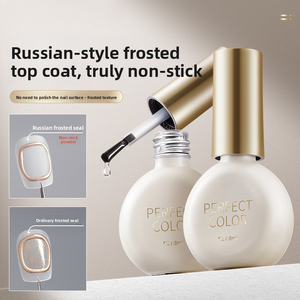 Top Coat Mat Russe Sans Poudre, Longue Durée, Base Coat Forte, Usage Professionnel, Gel à Ongles Fonctionnel à Polymérisation Rapide - Product Image 1