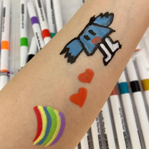 Juego de Rotuladores de Pintura Acrílica de Punta de Fieltro Personalizados para Pintar, Dibujar en Tela, Madera, Vidrio, Cerámica y Papel - Product Image 5