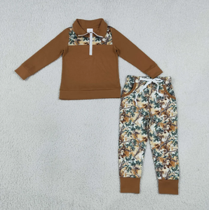 Ensemble 2 pièces camouflage pour tout-petit garçon : sweat-shirt et pantalon de jogging décontracté, imprimé arbre, haut à manches longues et pantalon, vêtements pour enfants - Product Image 6