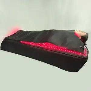 Alfombrilla de luz roja para uso doméstico, almohadilla de terapia de luz Led de dos lados para aliviar el dolor de gran tamaño, cama de luz infrarroja cercana de 850nm