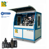 Máquina de Serigrafía Automática para Botellas de Vino y Licores con Servomotor Completo, Alineación con Cámara CCD y Carga con Brazo Robótico