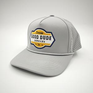 Casquettes de golf sportives imperméables en tissu Dobby, personnalisables avec logo brodé, séchage rapide, 5 panneaux, ajustables – Vente chaude - Product Image 1