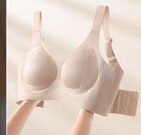 Soutien-gorge de sport sans fil push-up pour femme, grande taille, sans couture, confortable, avec bande de gel raffermissante et minimisatrice – Offre Spéciale