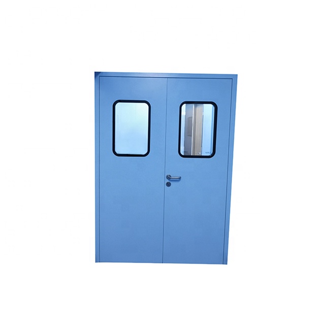 Healthcare isolation room painted galvanized Steel Clean Room door