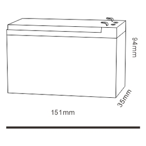 Tcs SL6-7 6volt 7Ah giá rẻ nhất pin năng lượng mặt trời chì axit Golf giỏ hàng pin có thể sạc lại van quy định pin axit chì - Product Image 2