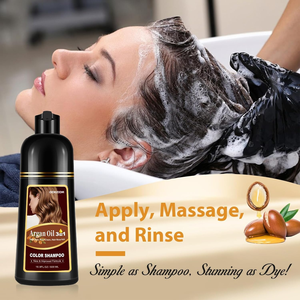 Argan Oil <strong>Blonde</strong> Brown <strong>Hair</strong> <strong>Dye</strong> Shampoo 3 in 1 <strong>Hair</strong> <strong>Dye</strong> <strong>for</strong> <strong>for</strong> Gray <strong>Hair</strong> <strong>for</strong> Women &amp; <strong>Men</strong> - Product Image 2