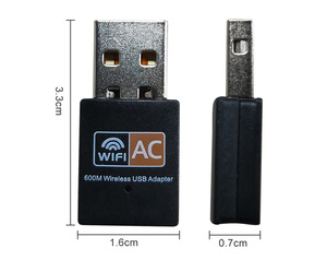อะแดปเตอร์ไวไฟ USB G36 ฟรีไดรเวอร์ AC 600Mbps 5ghz ดองเกิลไวไฟ USB สำหรับพีซี - Product Image 6