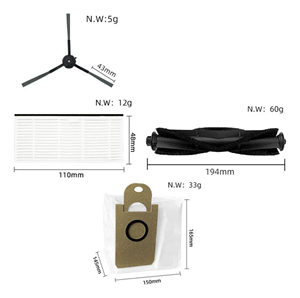 Filtre brosse vadrouille tampons sac à poussière Kit d'accessoires pour <span class=keywords><strong>HONITURE</strong></span> Q6 Pro Laresar L6 Pro AIRROBO T10 + Neabot N2 Robot aspirateur - Product Image 6