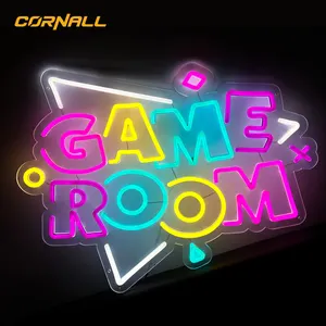 Sala da gioco Dropshipping a parete decorazione per camera dei bambini da gioco al Neon personalizzato insegna luci al Neon