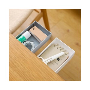 Under Desk Drawer Organizer Office Under Table Hidden Drawer Desk Drawer Organiser Plastic Stationery Storage Boxes