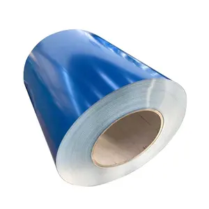 Prepainted जस्ती इस्पात लोहे की bobina डे acero ppgi ppgl चादरें नीले रंग लेपित रोल