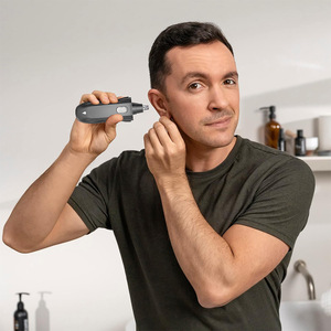 Portable nez oreille tondeuse à cheveux Machine rasoir Cutter outil de rasage pour hommes femmes à piles en plastique pour <span class=keywords><strong>voiture</strong></span> domestique - Product Image 2
