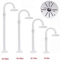 Soporte de Metal Flexible en Forma de U para CCTV de Aleación de Aluminio de 35 mm, Soporte de Techo para CCTV y Soporte para Cámara CCTV de 30-60 cm