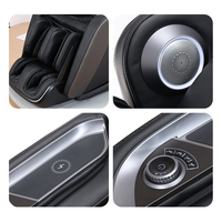 Silla de Masaje de Gravedad Cero de Lujo ZhouQi, Silla Reclinable con Airbags 3D Shiatsu para Todo el Cuerpo, Control por Voz, Carga Inalámbrica para Hotel y Oficina