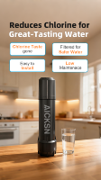 Système de filtration d'eau à une seule étape certifié NSF, 3/8'', élimination des virus et des bactéries, filtre à eau au charbon actif pour usage résidentiel