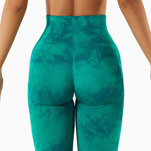 <span class=keywords><strong>Leggings</strong></span> da Yoga Senza Cuciture per Donna, Effetto Push-Up, Tie-Dye, Morbidi Pantaloni da Allenamento, Abbigliamento Fitness Personalizzato all'Ingrosso - Product Image 4