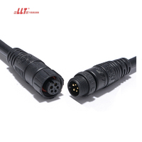 Llt M12 power plus signal 2 + 3pin ebike connecteur à vis de câble étanche
