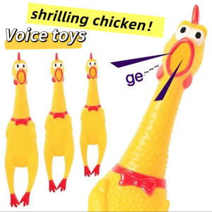 Poulet à long cou drôle évent Poulet strident sonore Squeeze Screaming Kid Shrilling Chicken Toy - Product Image 3