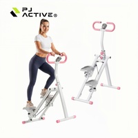 PINJIAN Nouveau Design Appareil de Fitness à Domicile Stepper d'Escalade Pliable avec Cadre Réglable et Compteur