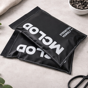 Custom Matte Black Garment Zipper Bag for <strong>Clothing</strong> Brand Packaging Premium Side Zipper Reusable Plastic Packaging Bag with Logo - Product Image 2