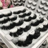 Vente en gros de boîtes à cils 3D en vison Emballage personnalisé pour cils Vegan Dream Flower en vrac Bande transparente rehausseur de cheveux synthétiques pour les yeux