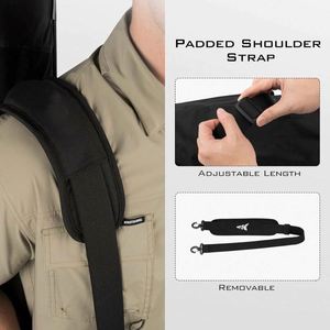 Bolsa de Pesca con Muestra Gratis, Bolsa de Almacenamiento Grande de 81L Resistente al Agua, Estuche para Cañas con Capacidad para 6 Cañas y Carretes, Bolsa de Pesca Plegable, Regalos de Pesca - Product Image 6