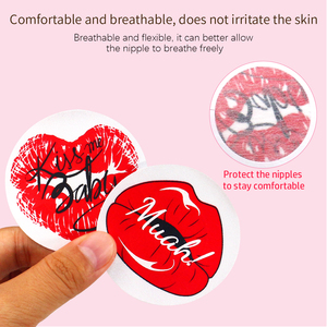Couvre-seins jetables sexy pour seins sexy Couvre-mamelon sexy rouge Couvre-mamelon autocollant sexy pour mamelon de fille mignonne - Product Image 3