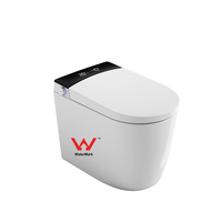 Toilet keramik pintar panas dengan Sensor s-trap otomatis Bidet dengan kendali jarak jauh pemanas tempat duduk kamar mandi Inodoro