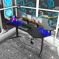 Large Wing Shaped Desktop Gaming Computer Table Carbon Fiber Gaming Table for Pc Big Escritorios Gamer Table Gaming Desk