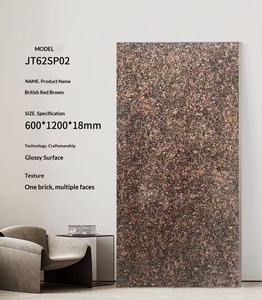 กระเบื้องพอร์ซเลนลายหินเคลือบเงา คอลเลคชั่นใหม่ ขนาด 600x1200 มม. สำหรับโครงการผนังภายนอกวิลล่าและโรงแรม - Product Image 2