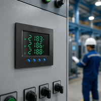 Medidor de Potencia Multifunción con Pantalla LED SEM7220 SEM9220 para Medición de Voltaje, Corriente, Potencia y Energía